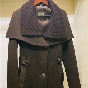Mackage Tailored Wool Coat with wide lapel
